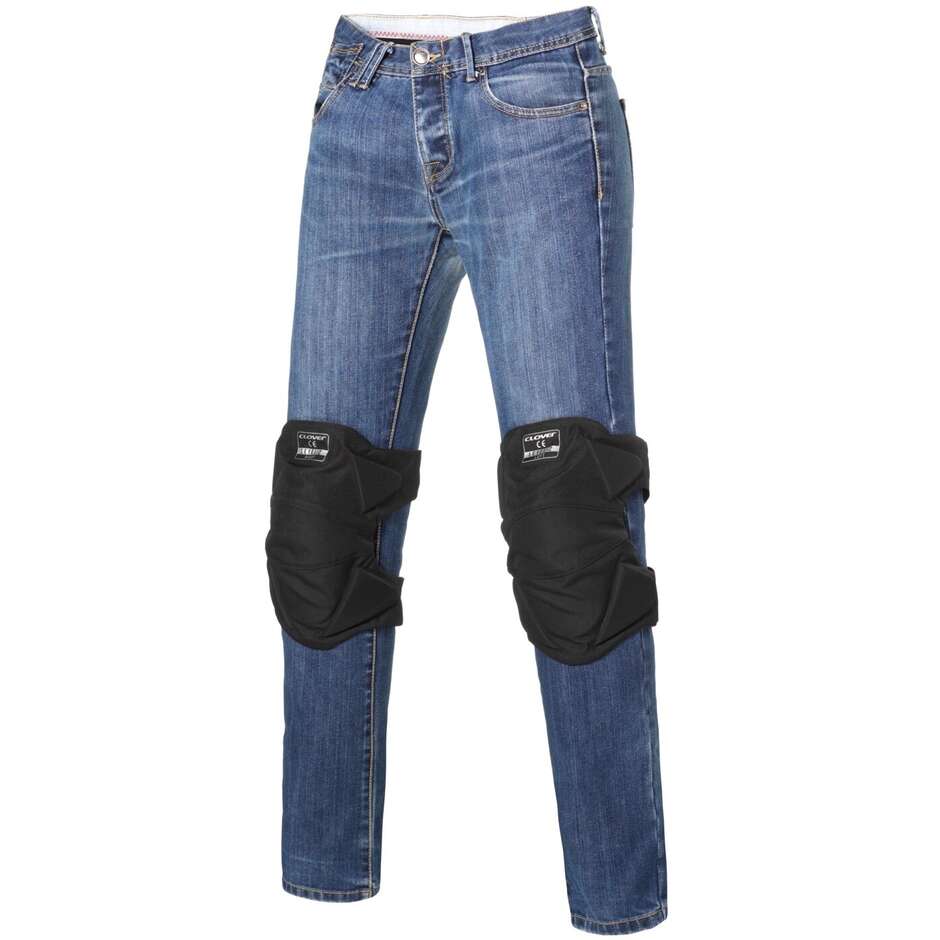 Protezioni Moto Ginocchio Clover KNEE PRO 2 CE PROTECTOR Nero