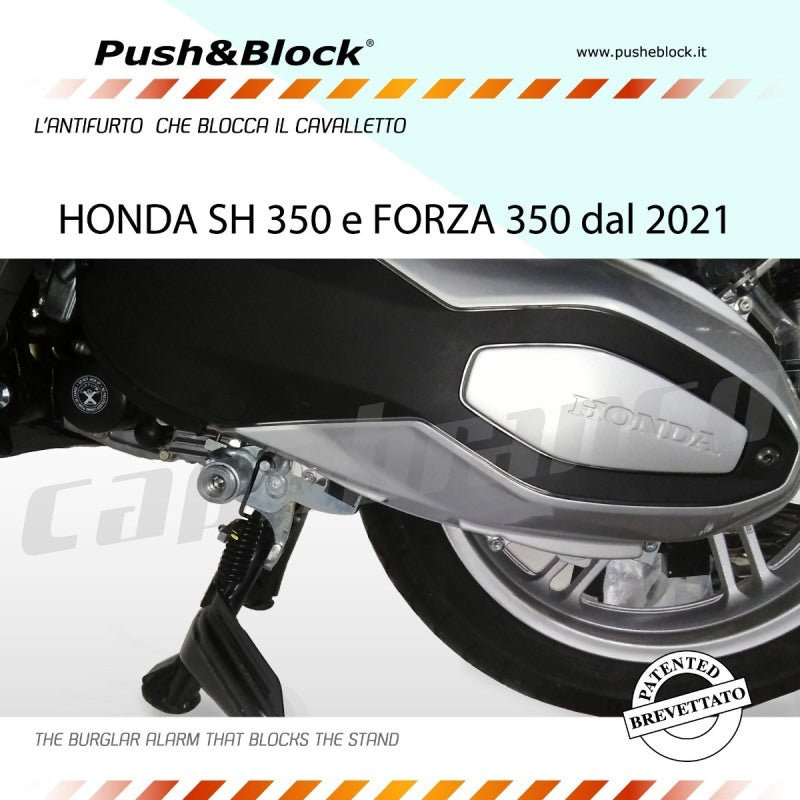 Push&Block Antifurto blocca cavalletto Honda SH350/Forza 350/ADV350
