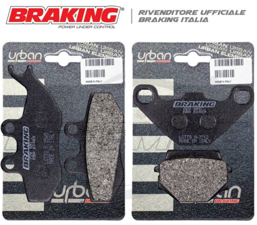 Pastiglie APRILIA RX 125 1992 >1995 Kit Anteriori + Posteriori BRAKING