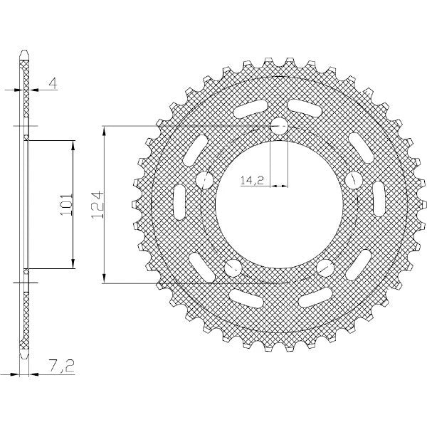 KTM RC8 1190 2008>2015 CORONA PASSO 525 CODICE 1-4442