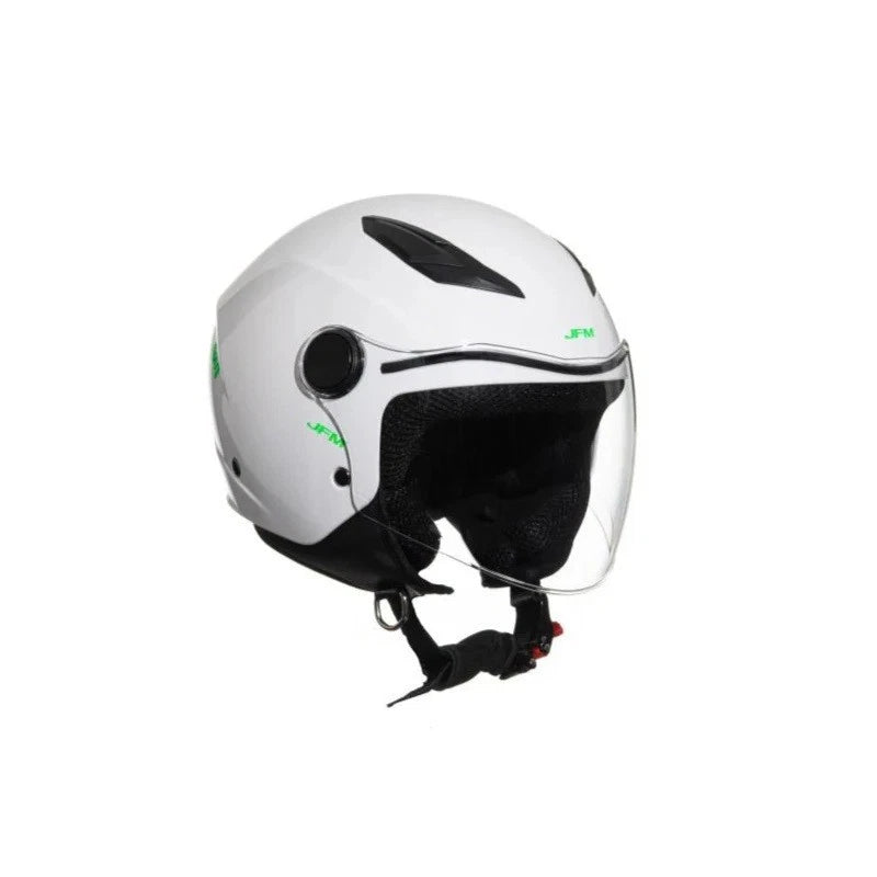 Casco Bambino Con Visiera Jf710 Baby Bianco Lucido