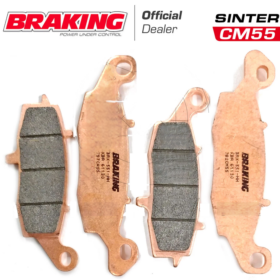 Kit pastiglie freno ANT BRAKING CM55 per SUZUKI SV S 650 1999>2011
