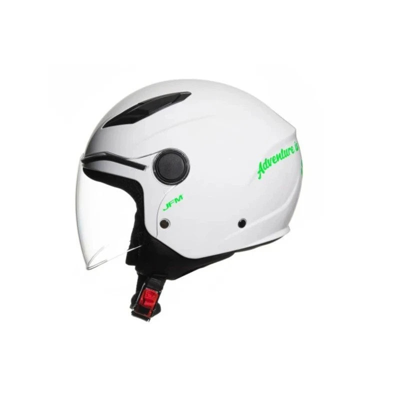 Casco Bambino Con Visiera Jf710 Baby Bianco Lucido
