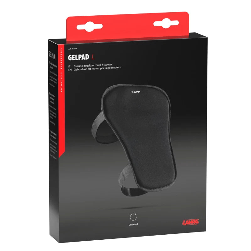 GelPad, cuscino in gel per moto e scooter - L - 29x22 cm