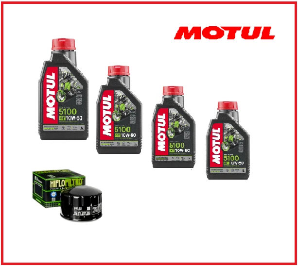 KIT TAGLIANDO BMW R1200GS - 1200 cc -2004 - 2009 MOTUL 5100 10W50+F.OLIO HF164