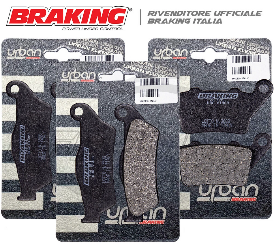 Pastiglie YAMAHA Tenere 700 2019 2020 2021 2022 2023 2024 Kit Ant.+ Post.BRAKING