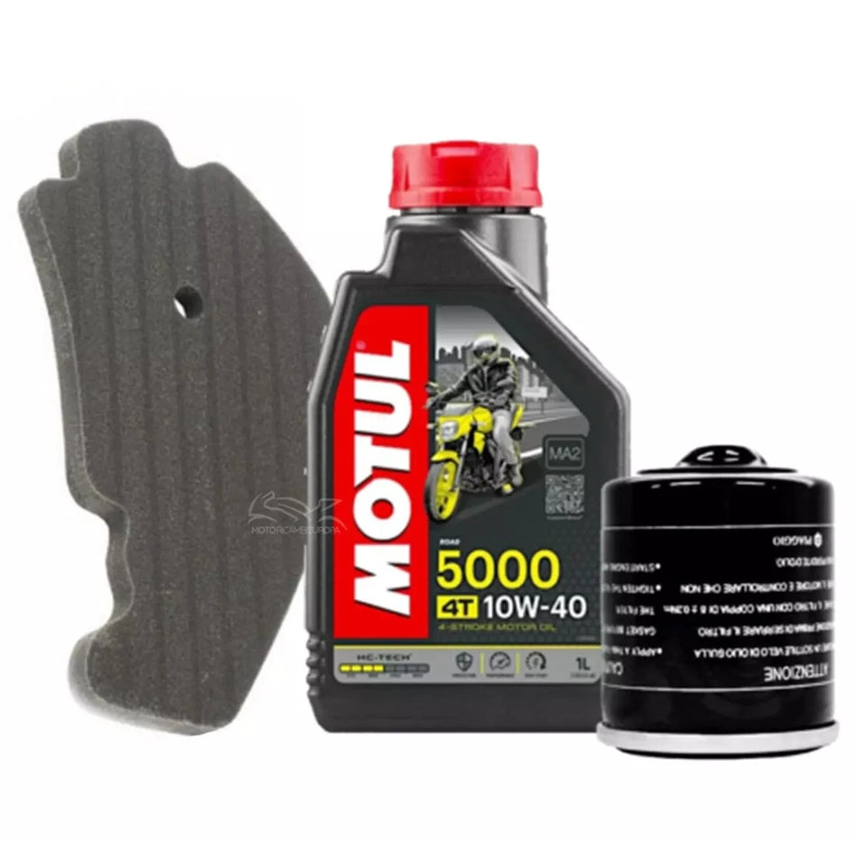 KIT TAGLIANDO SCARABEO 250 MOTORE PIAGGIO 1L OLIO -FILTRO OLIO-ARIA
