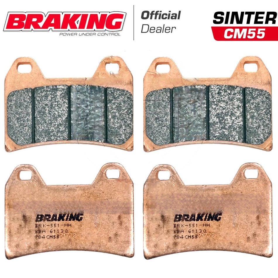 KIT 4 Pastiglie freno ANT BRAKING SINTER DUCATI HYPERMOTARD 1100 2008