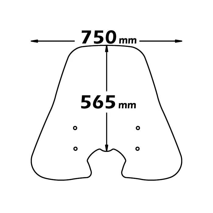 Parabrezza media protezione per HONDA SH 300 2011-2014