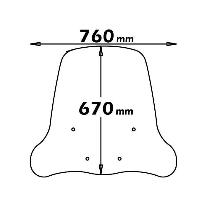 LASTRA DI RICAMBIO media protezione PER YAMAHA