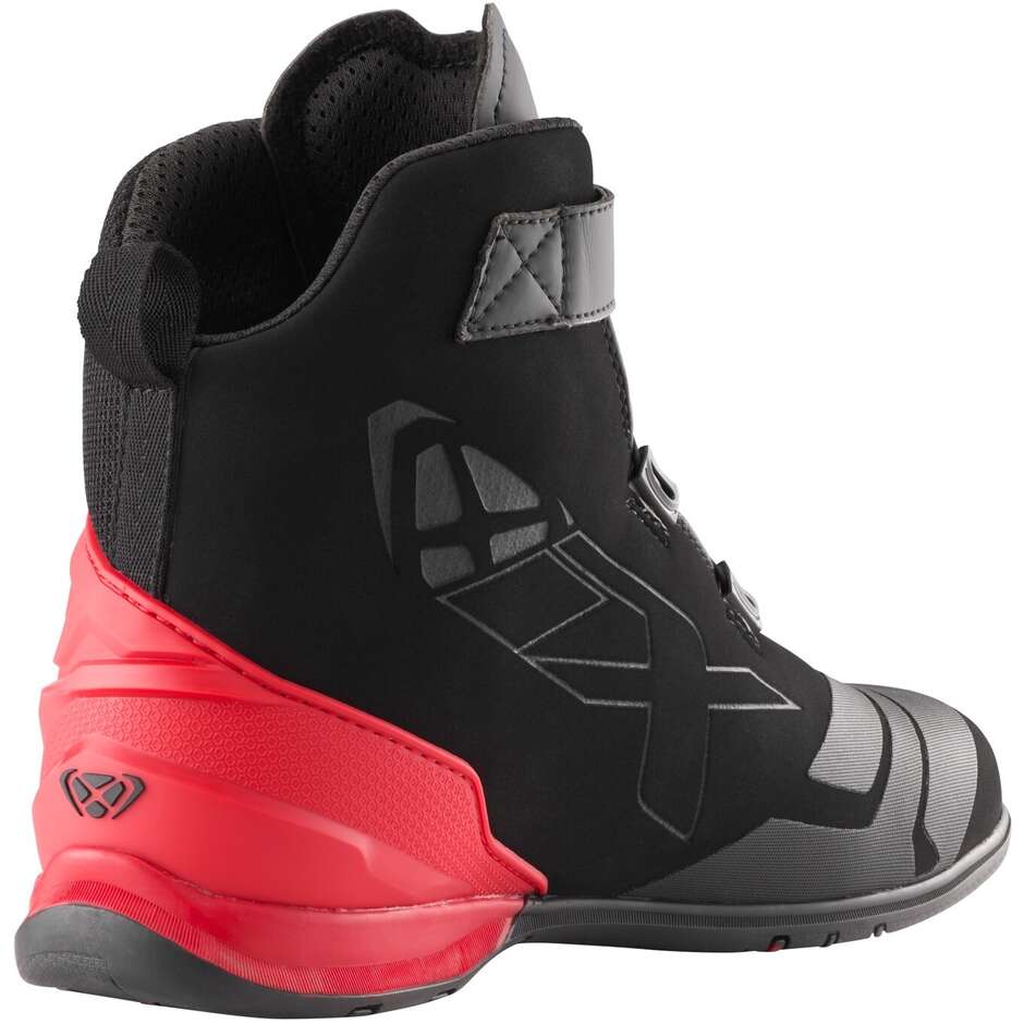 Scarpe Moto Ixon BULL 2 AIR Nero Bianco Rosso