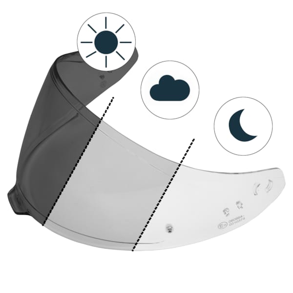 Visiera Fotocromatica Casco integrale Scorpion EXO-GT SP Air/1500/530 Air