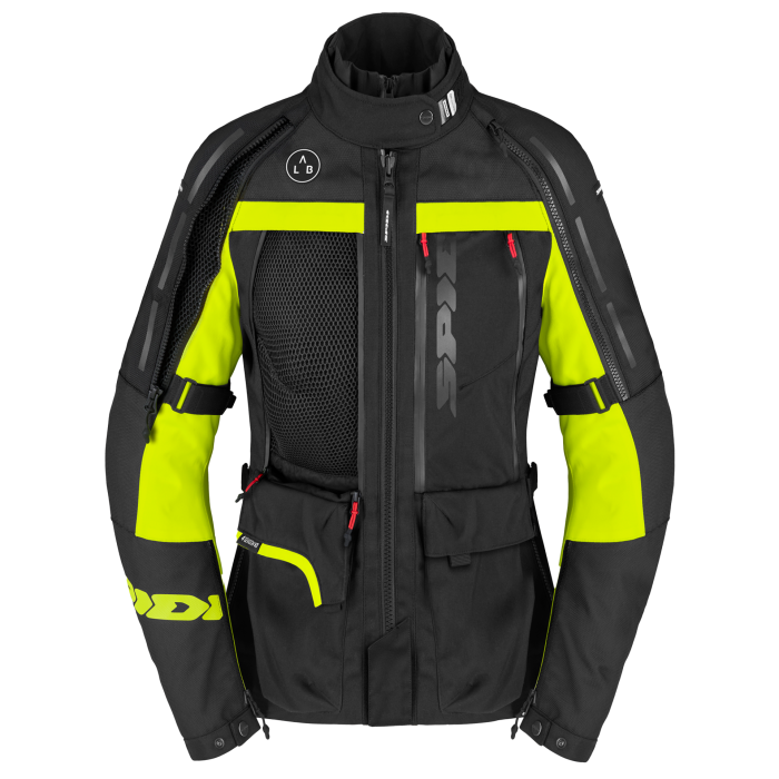 Giacca Donna In Tessuto Spidi H2Out 4 Season V3 Nero-Giallo fluo
