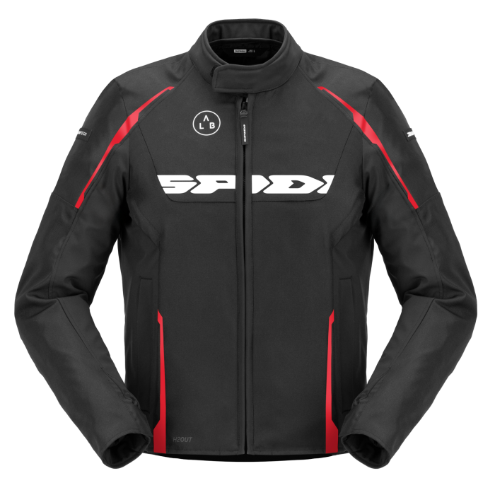 Giacca in Tessuto Spidi Dragon H2Out NERO ROSSA