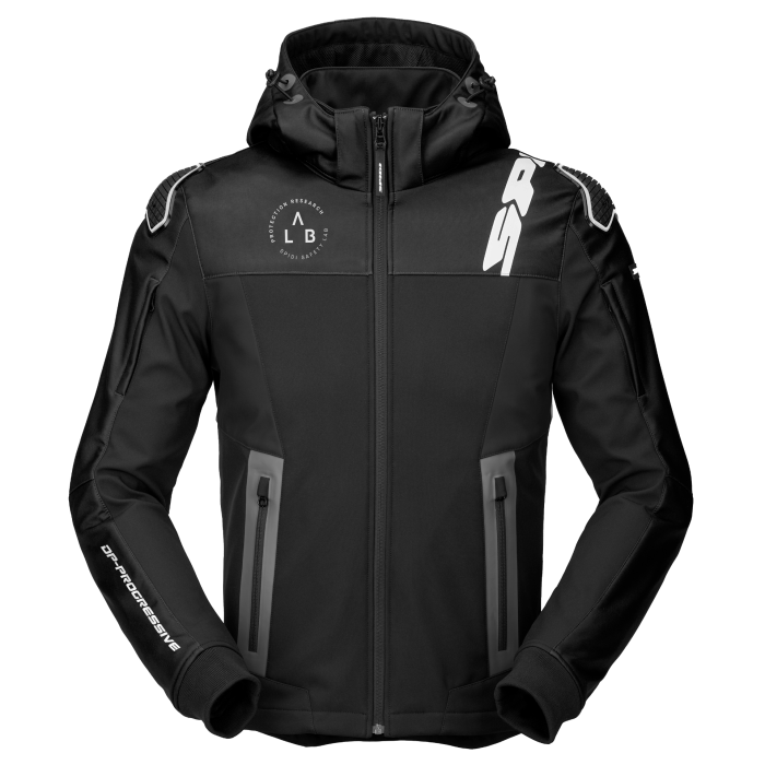 Giacca in Tessuto Spidi Hoodie Warrior Nero