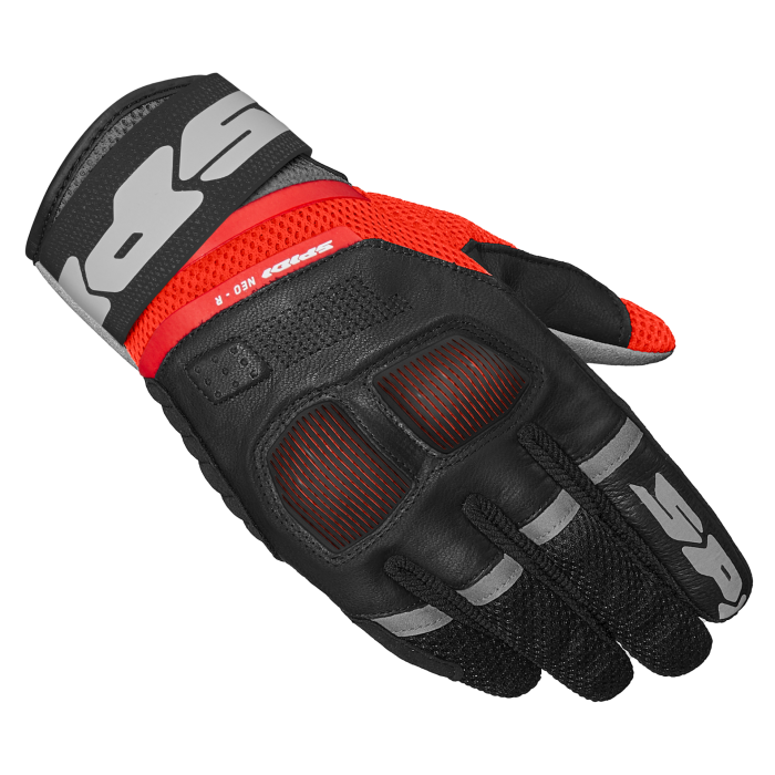 Guanti moto Spidi in tessuto Uomo NEO-R Rosso