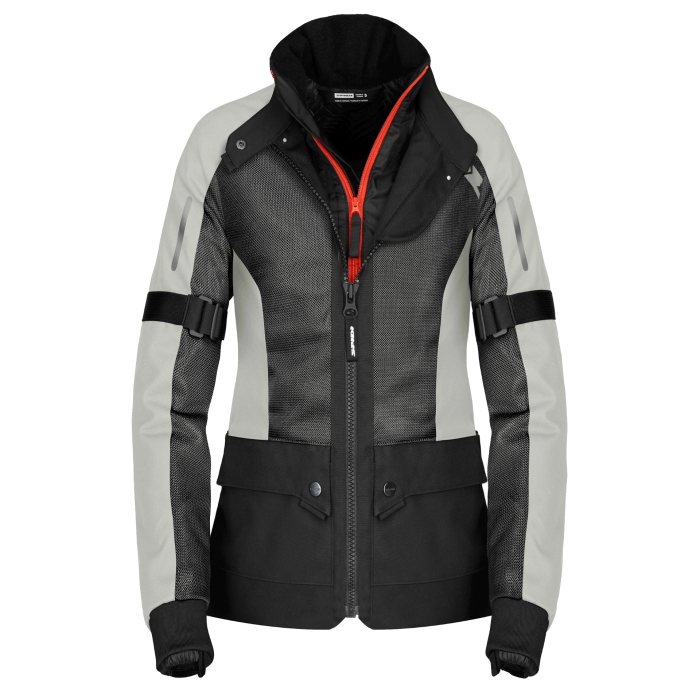 Giacca Donna in Tessuto Spidi Net H2Out Lady Nero Ghiaccio/ Nero