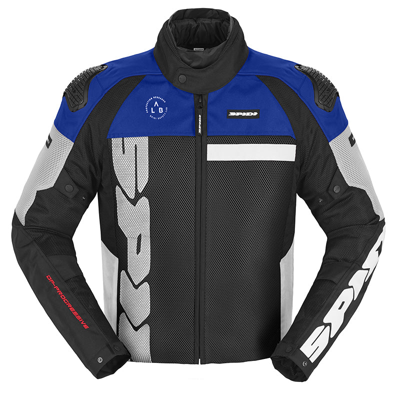 Giacca in Tessuto Spidi Progressive Net Windout Nero Blu