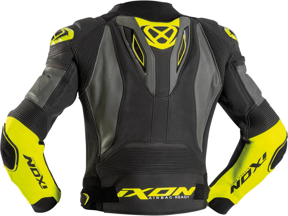 IXON GIACCA PELLE VENDETTA EVO GIALLO FLUO