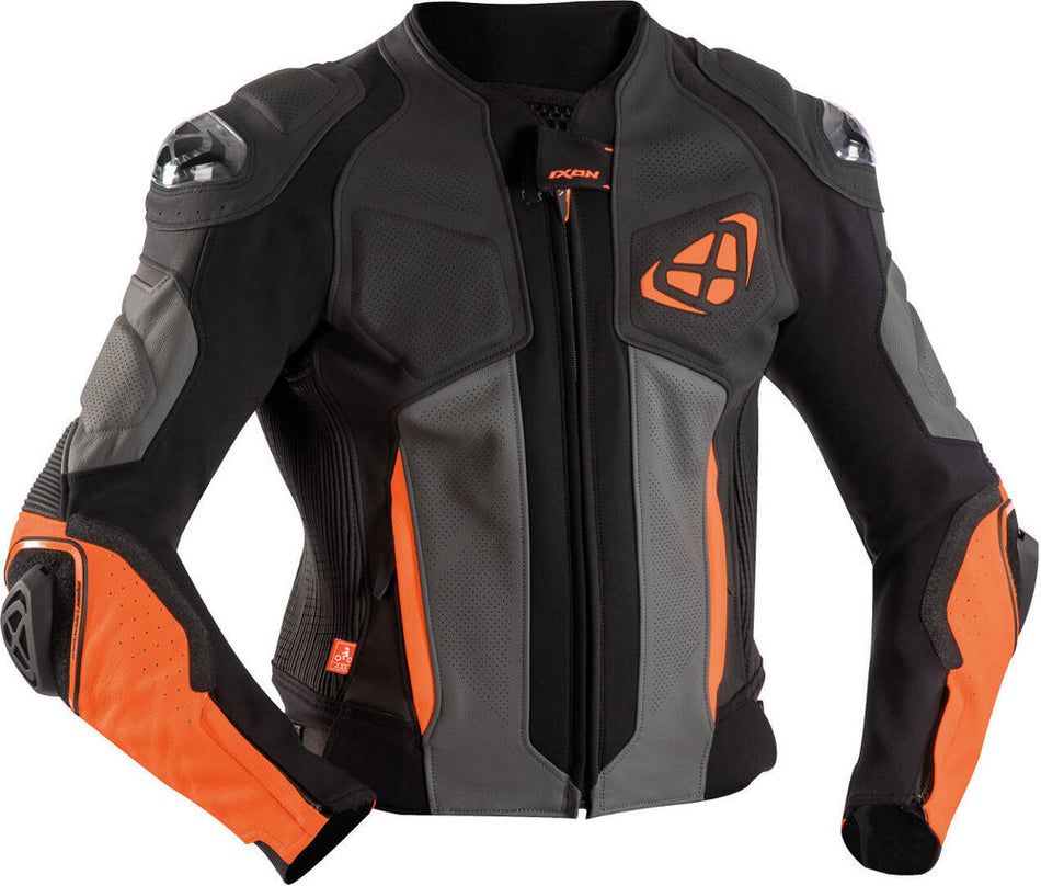 IXON GIACCA PELLE VENDETTA EVO ARANCIONE