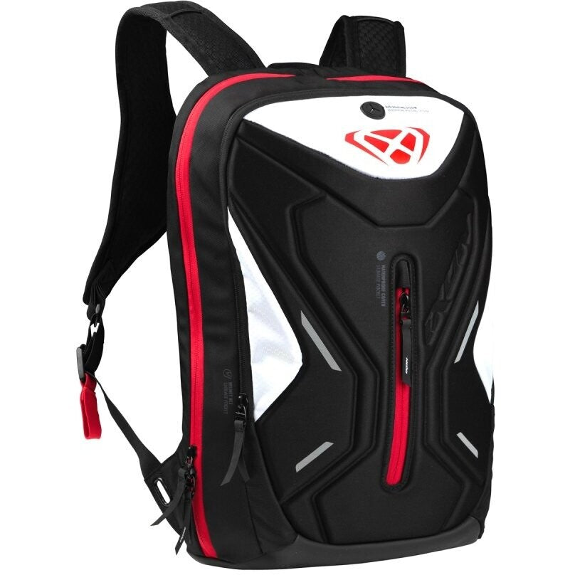 Zaino Moto Sportivo Ixon R-LASER 25 Nero Rosso 25 Litri